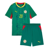 Camiseta Senegal Habib Diallo #20 Segunda Equipación Replica Mundial 2026 para niños mangas cortas (+ Pantalones cortos)